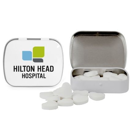 Domed Tin w/Heart Shaped Mints