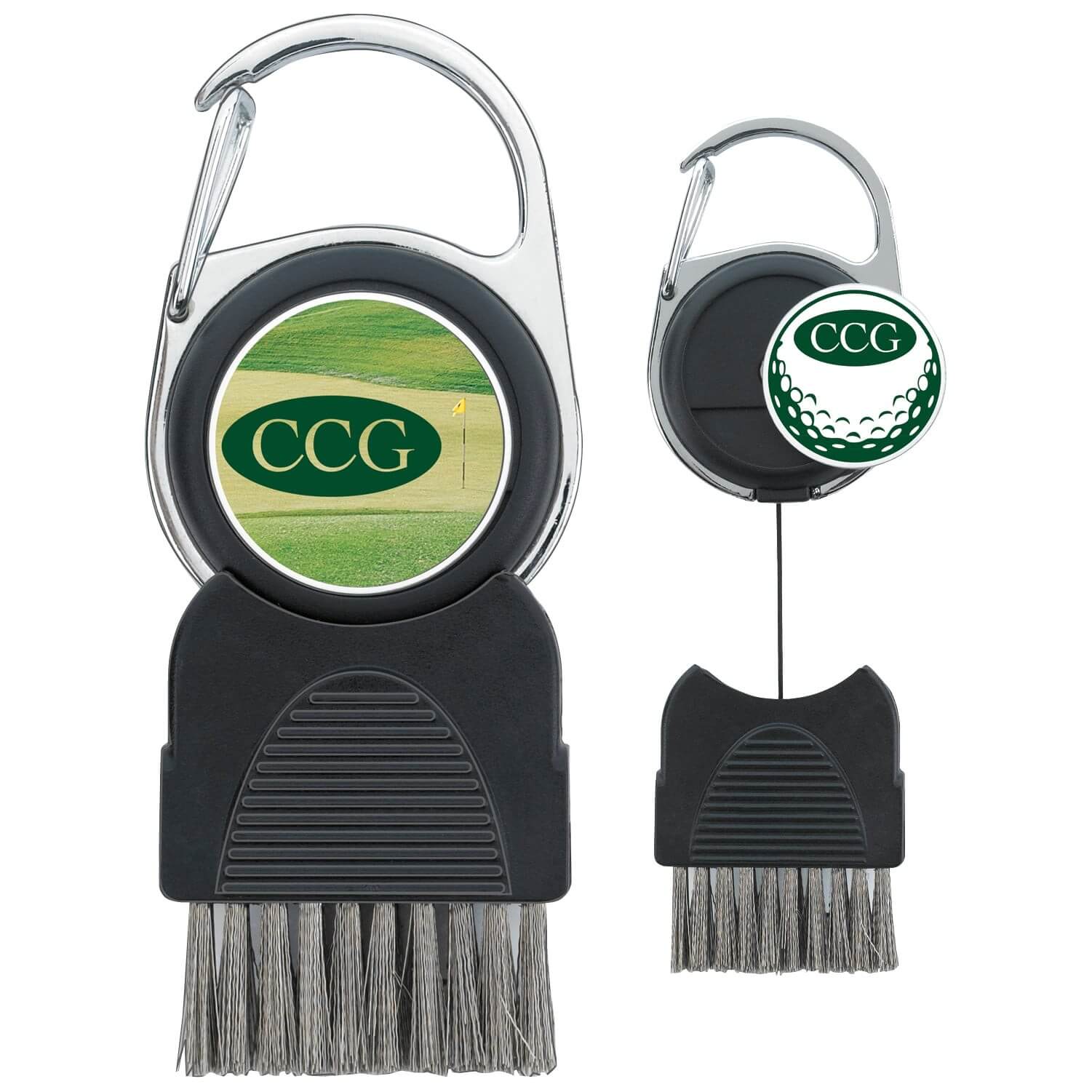 Good Value&trade; Golf Club Brush with Ball Marker